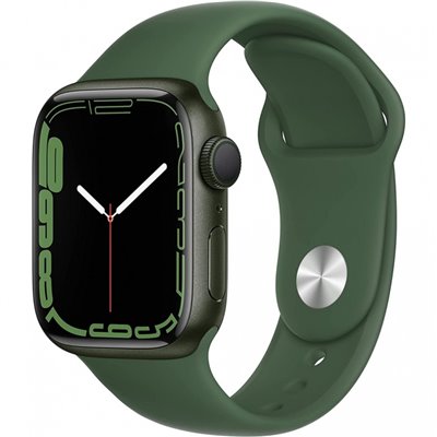 Apple Watch Series 7 GPS 41mm Green Aluminium Case with Clover Sport Band Green EU